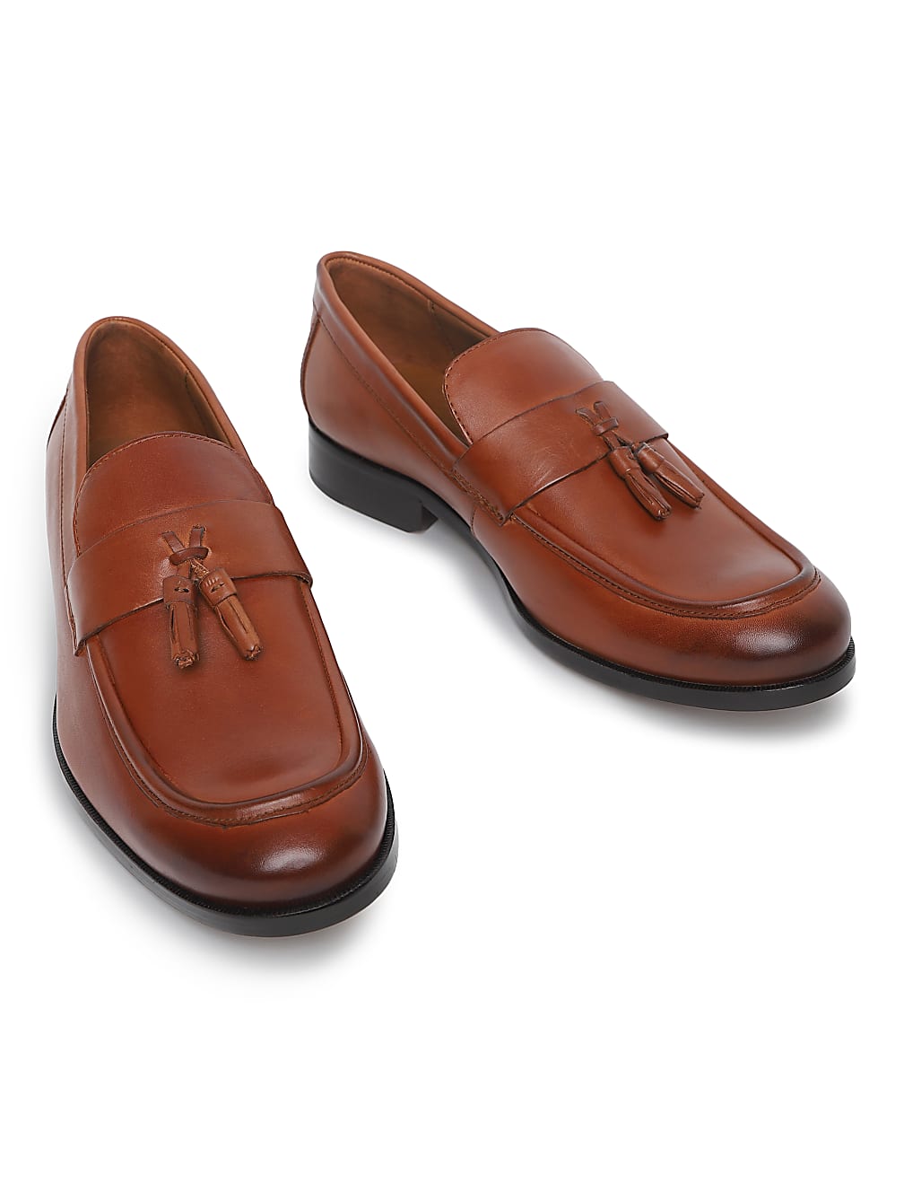 Pure Leather Plain Loafers