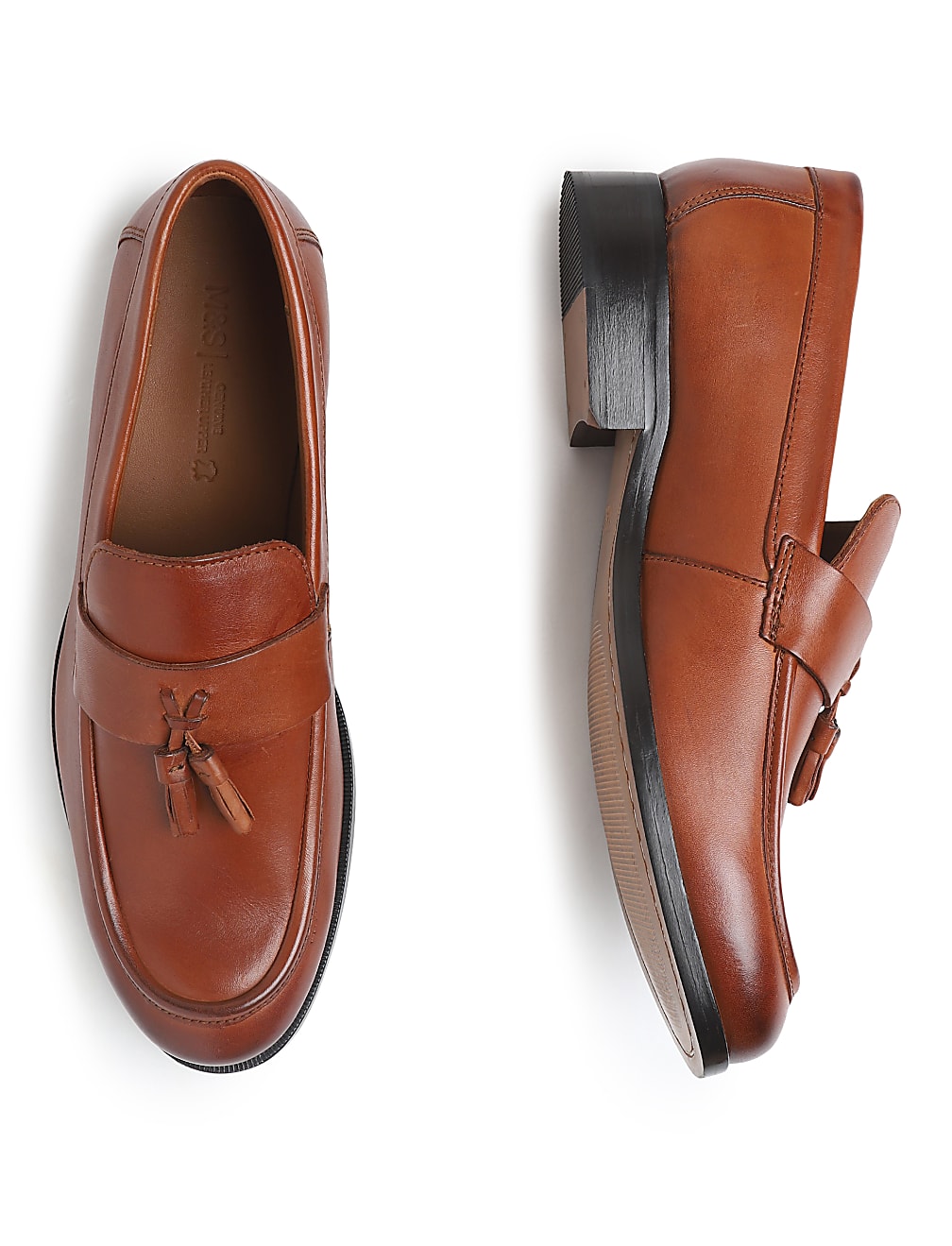 Pure Leather Plain Loafers