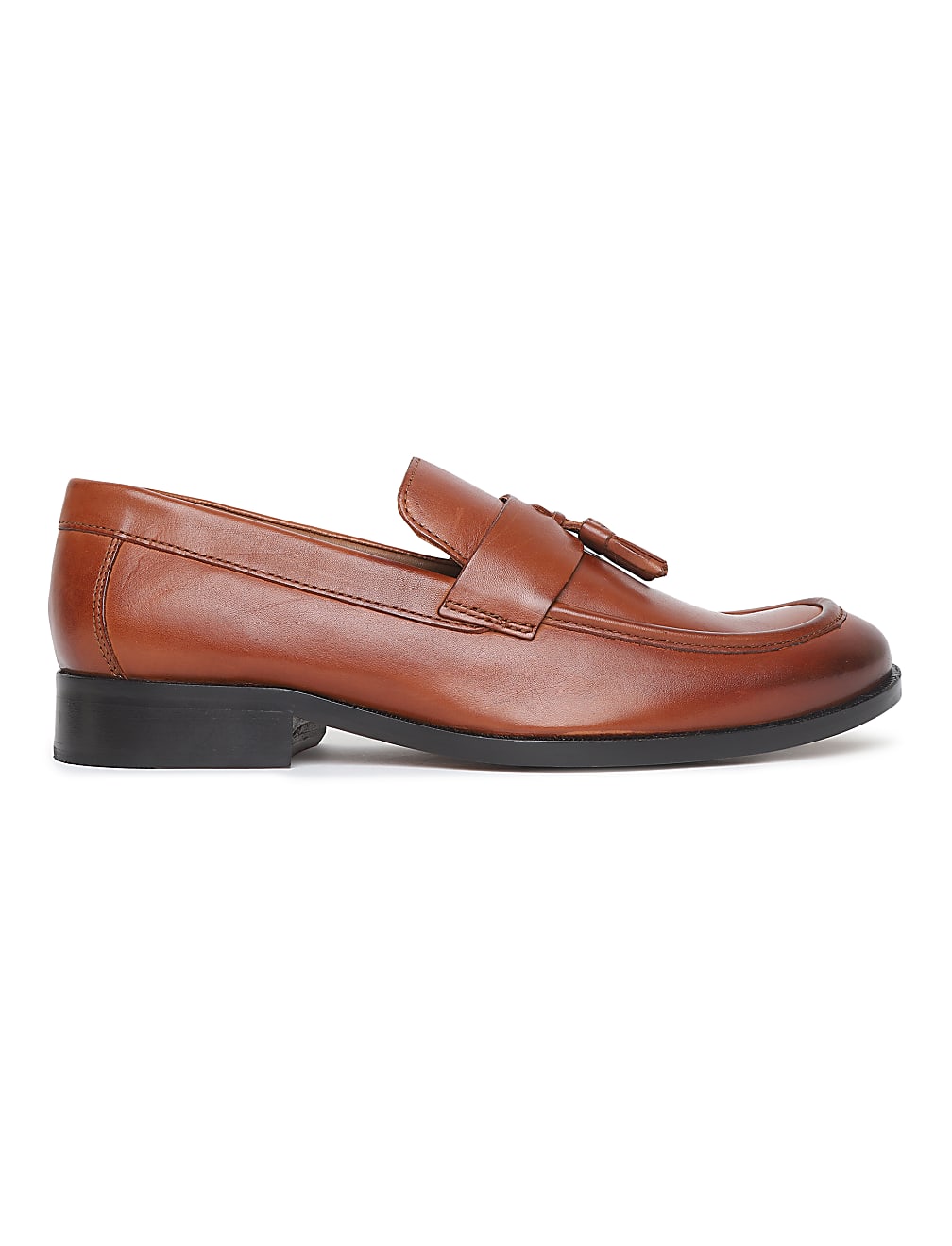 Pure Leather Plain Loafers