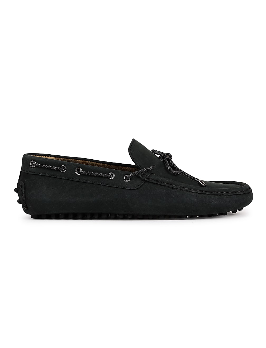 Leather Plain Standard Fit Loafers