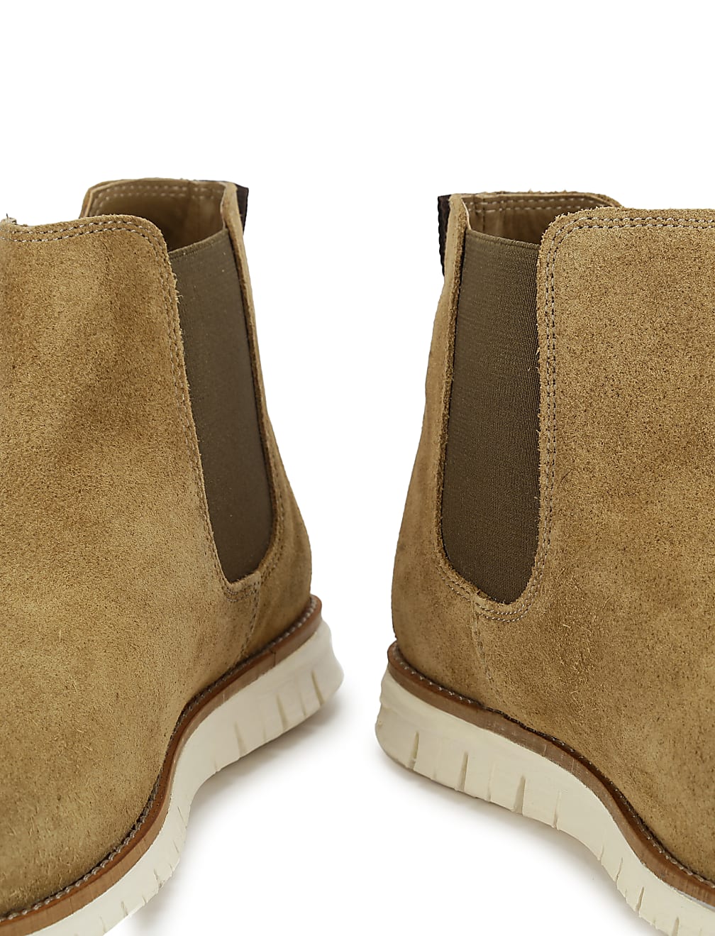 Pure Leather Plain Slip-on Chelsea Boots