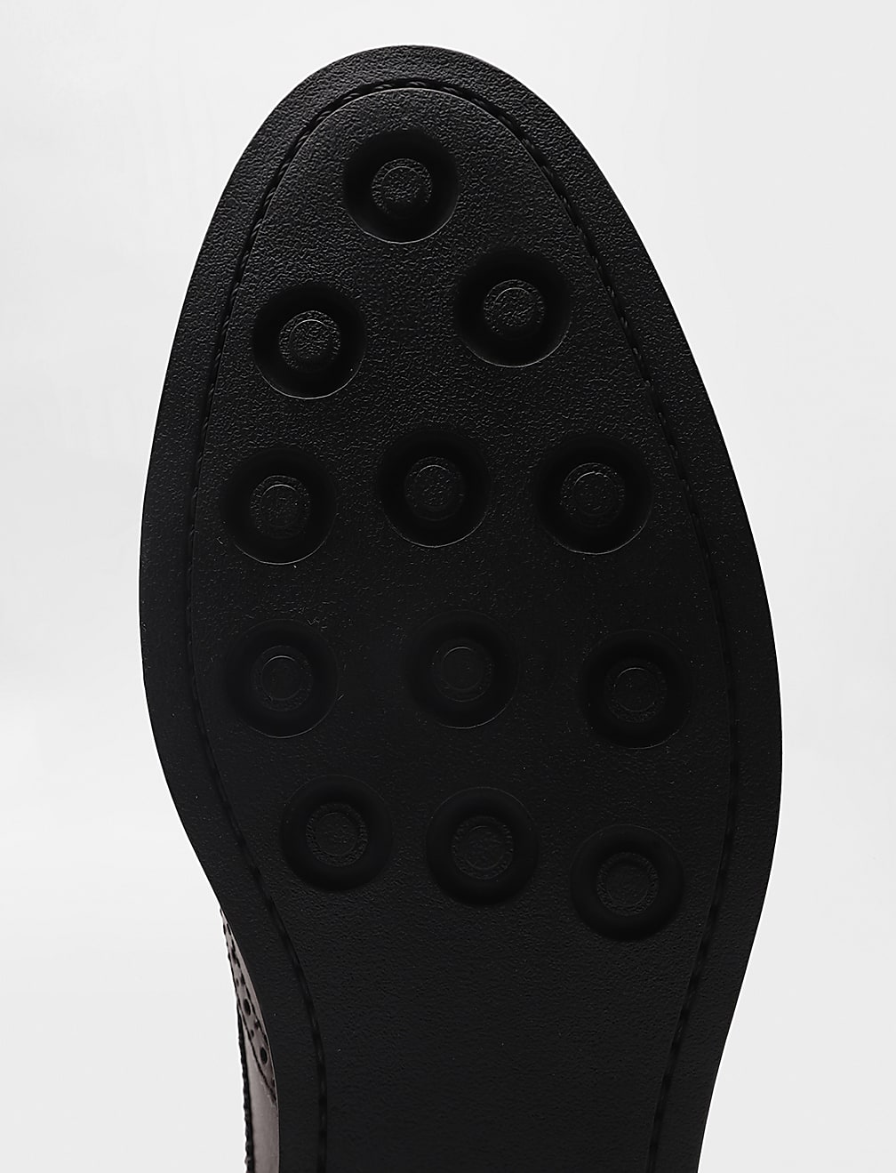 Pure Leather Plain Lace-up Brogues Shoes