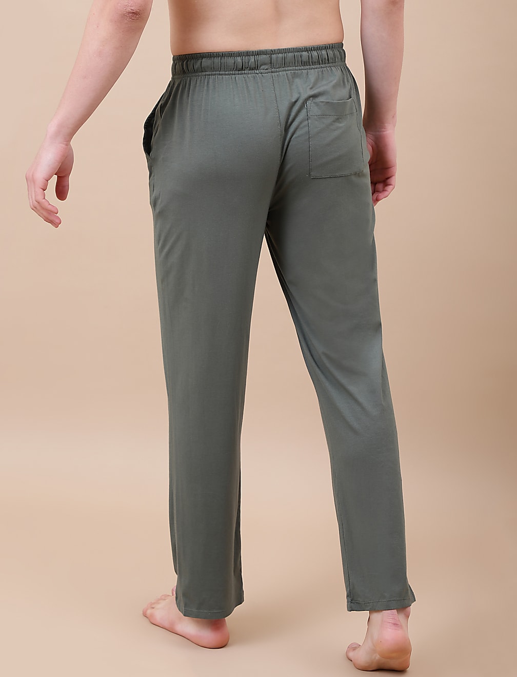 Cotton Blend Solid Drawstring Pyjama