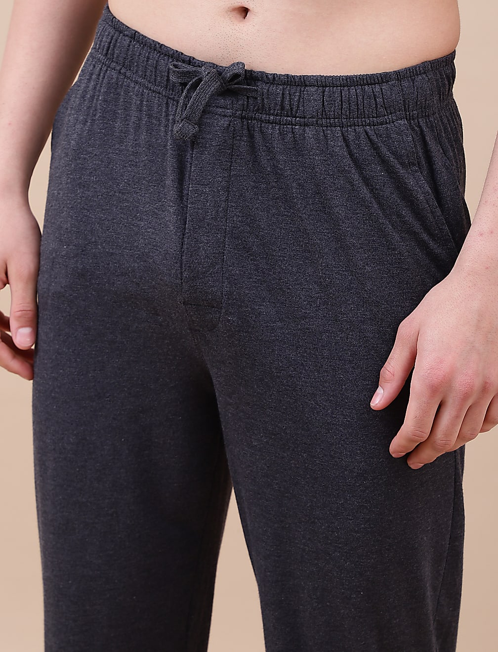 Cotton Blend Solid Drawstring Pyjama