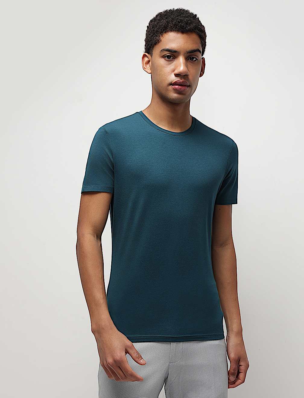 Modal Cotton Crew Neck T-Shirt