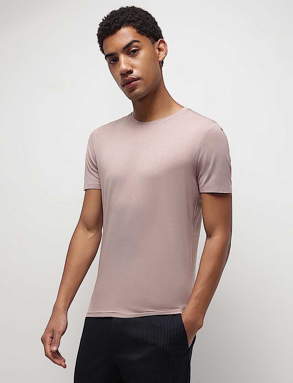 Modal Cotton Crew Neck T-Shirt