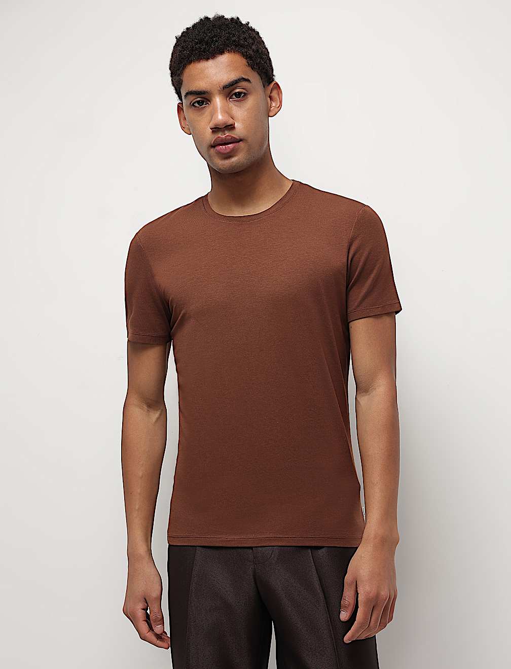 Modal Cotton Crew Neck T-Shirt
