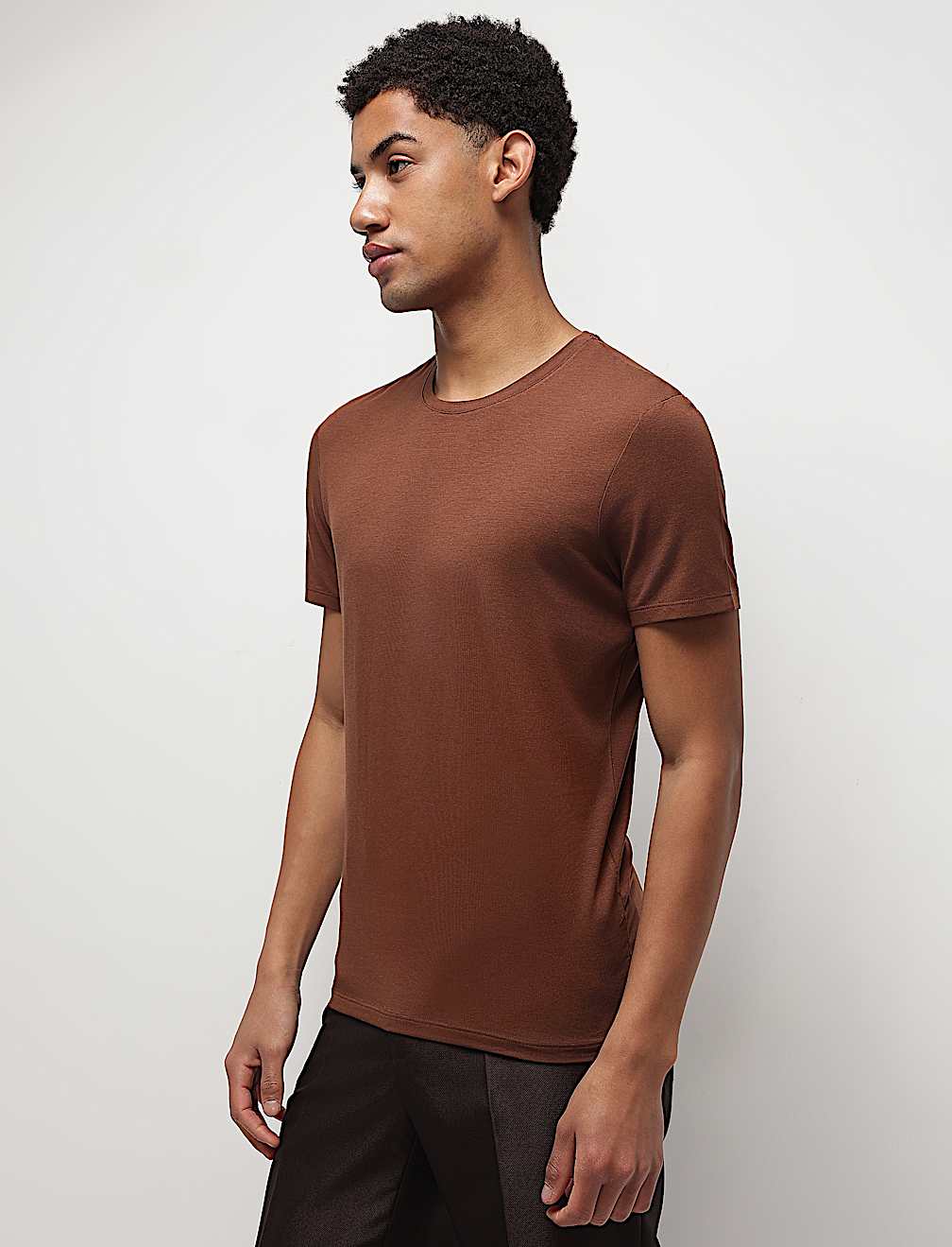 Modal Cotton Crew Neck T-Shirt