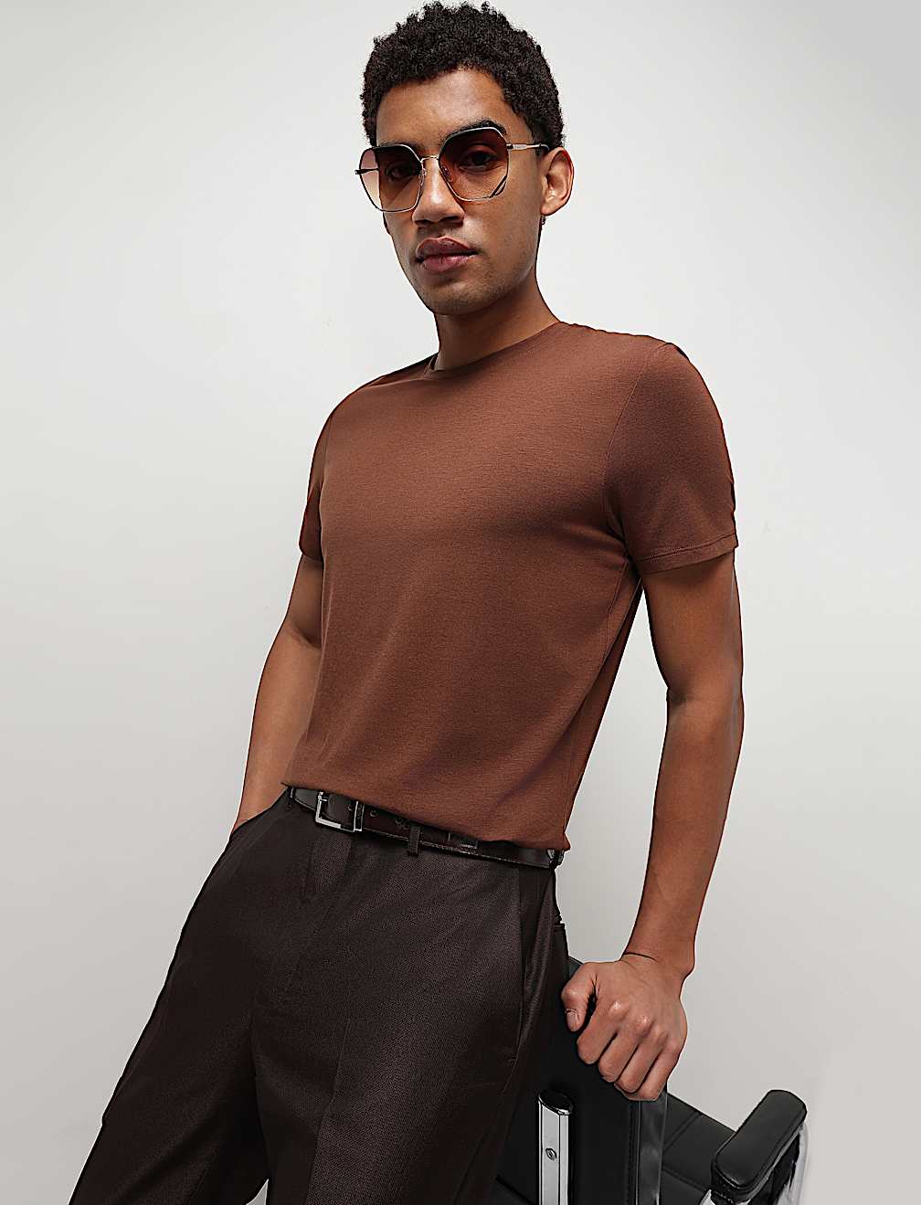 Modal Cotton Crew Neck T-Shirt