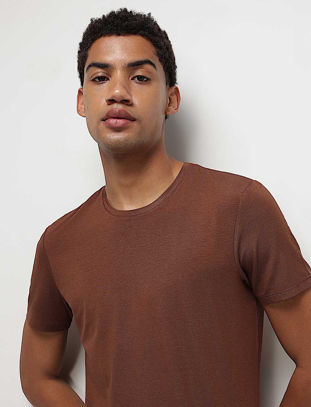Modal Cotton Crew Neck T-Shirt