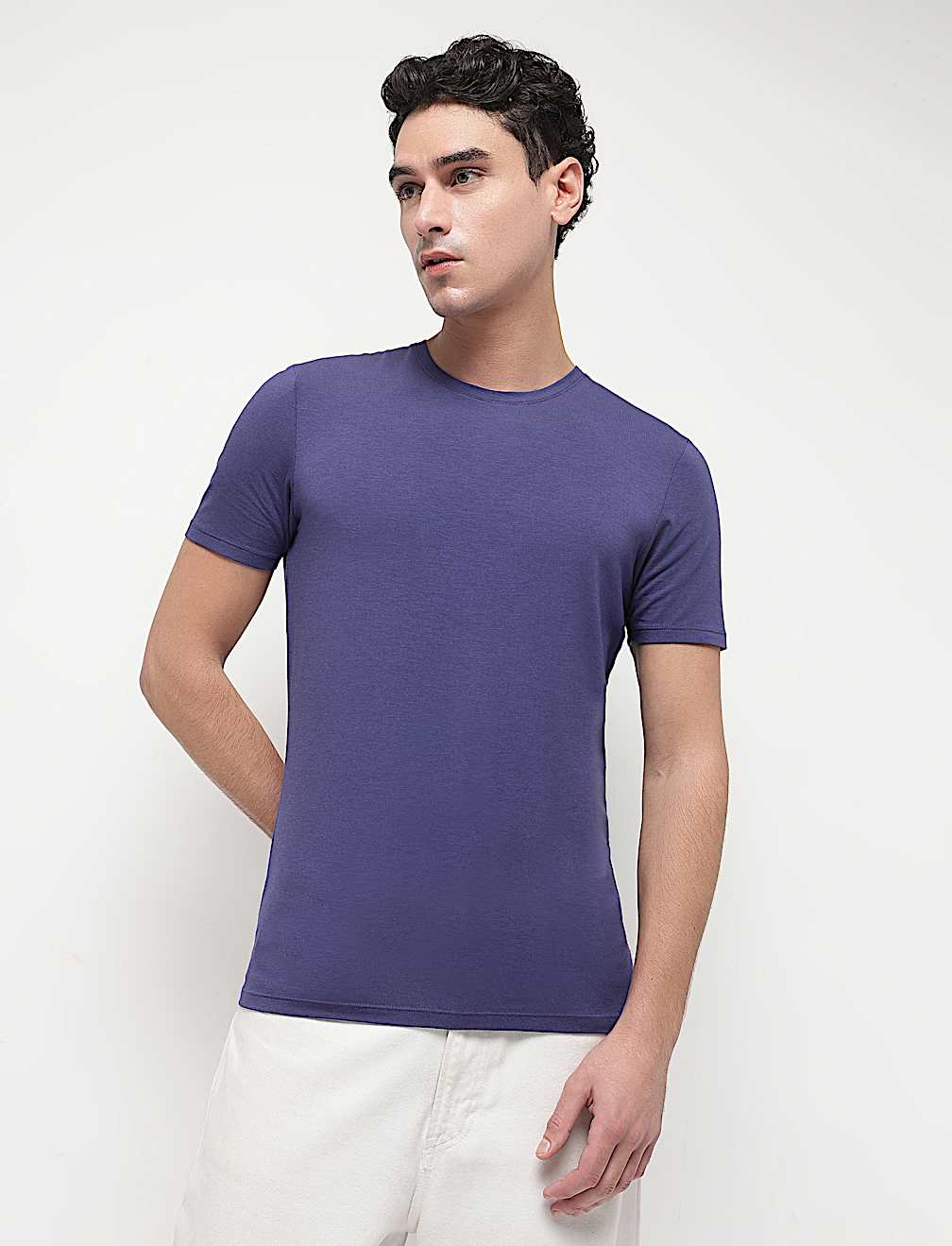 Modal Cotton Crew Neck T-Shirt