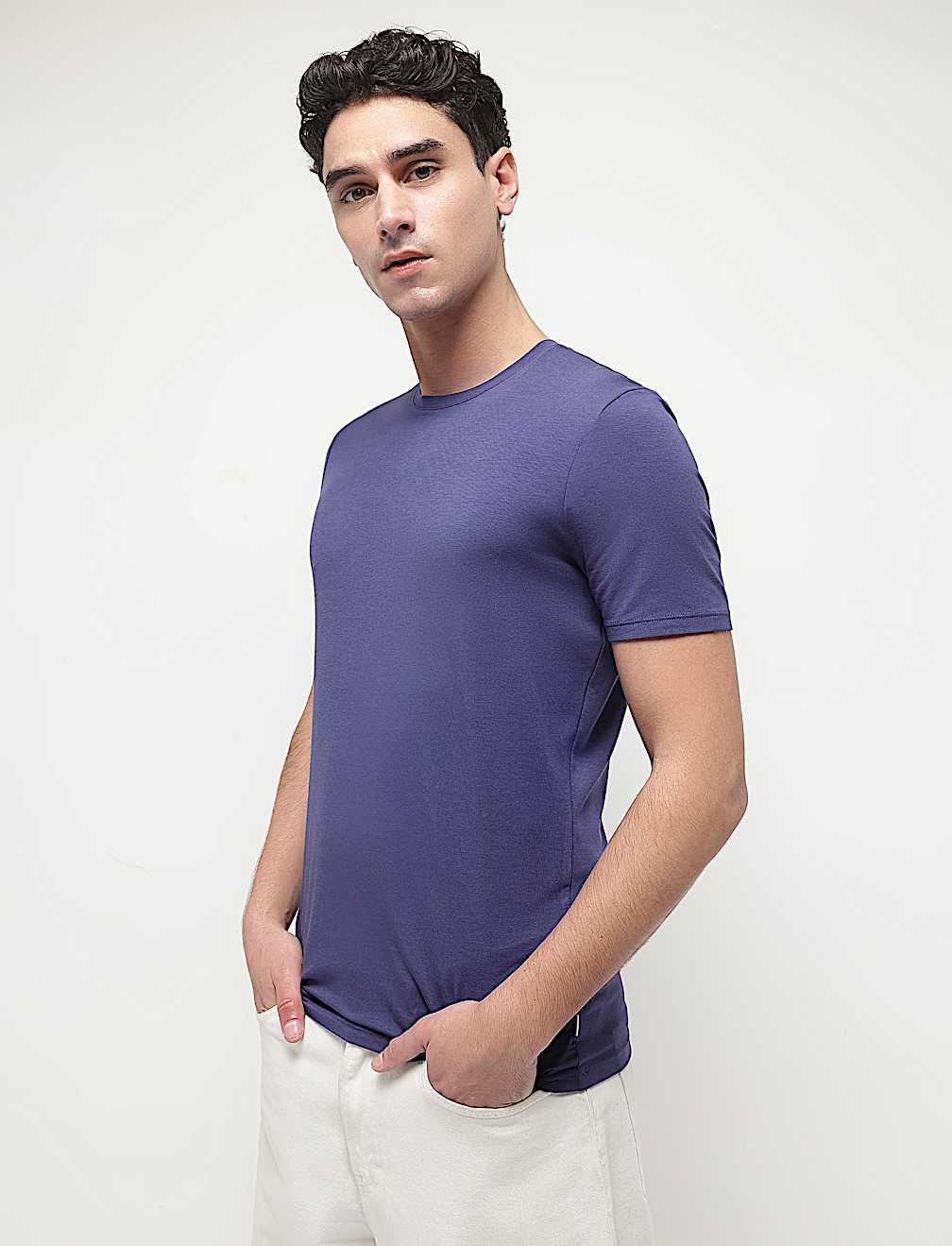Modal Cotton Crew Neck T-Shirt