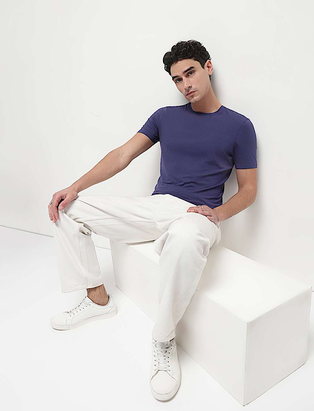 Modal Cotton Crew Neck T-Shirt