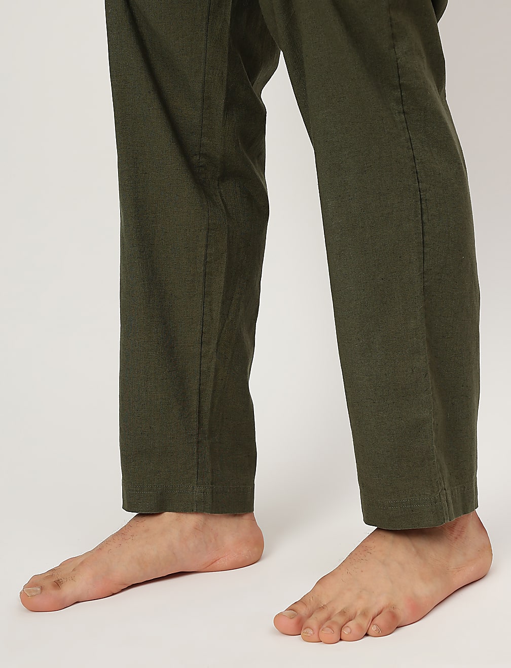 Cotton Blend Striped Shorts