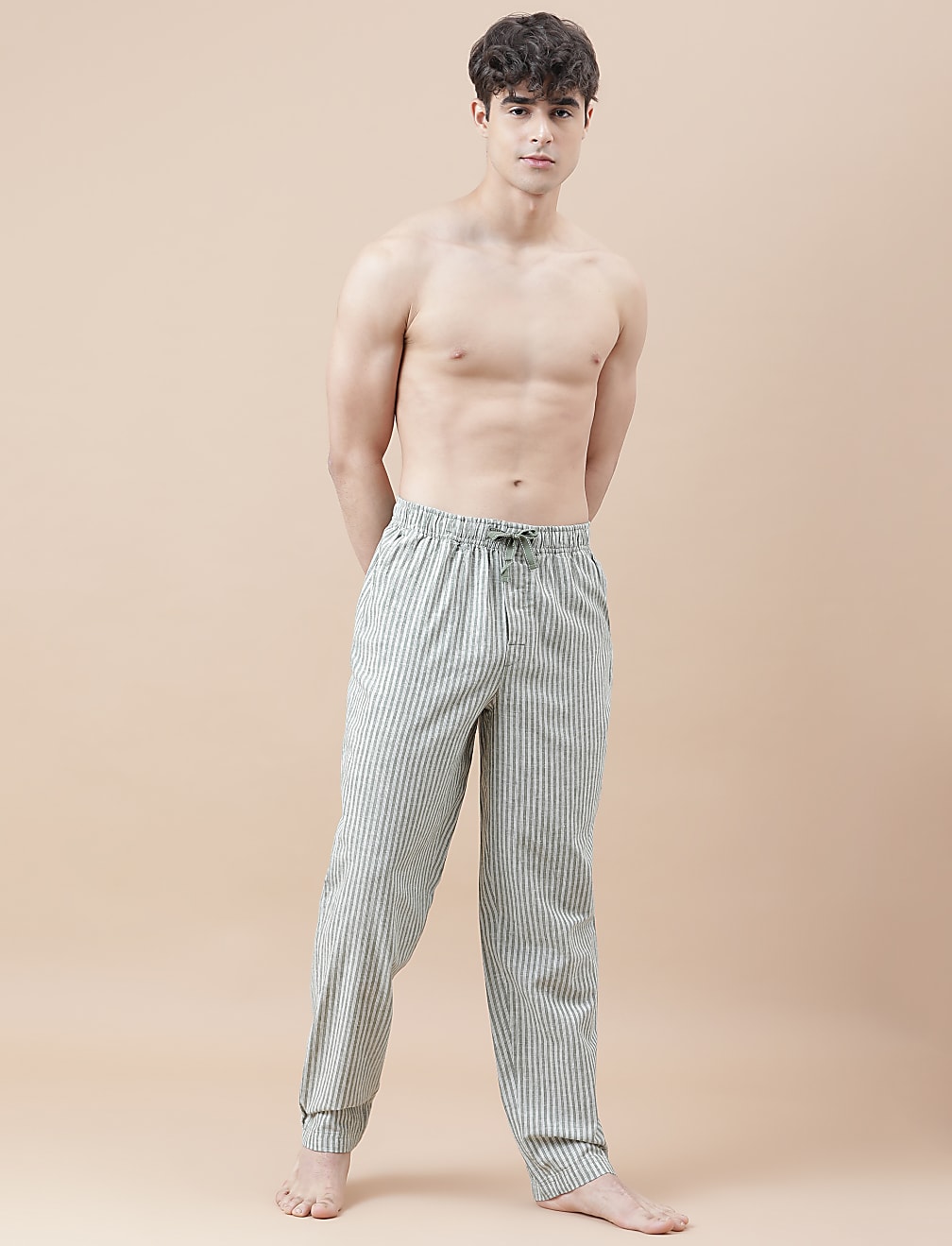 Cotton Mix Striped Relaxed Fit Pyjama