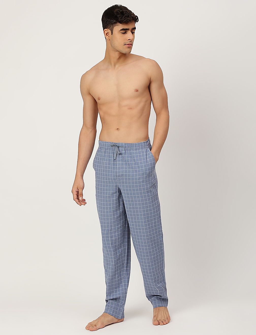 Cotton Mix Checked Comfort Fit Pyjama