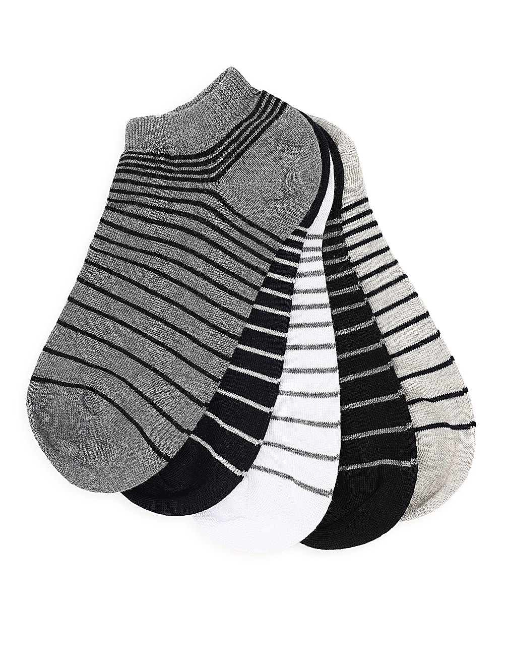 Pack of 5 Pair Cotton Mix Striped Socks
