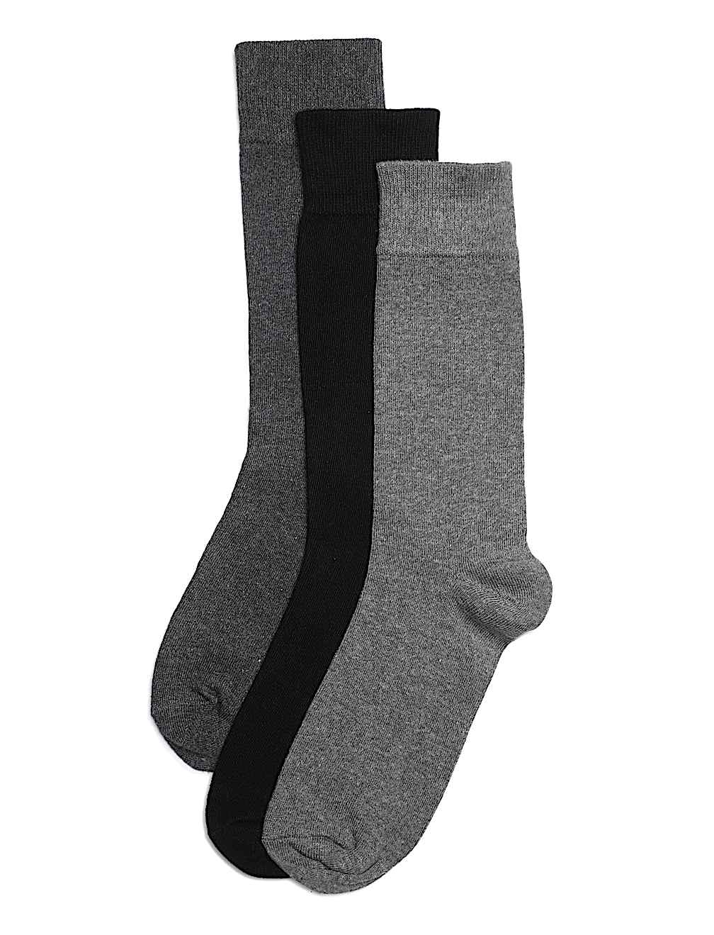 3 Pack Cotton Mix Calf Length Shocks