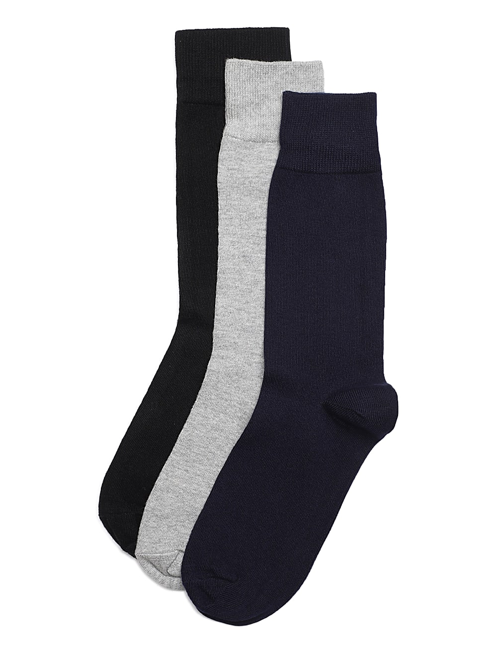 3 Pack Cotton Mix Calf Length Shocks