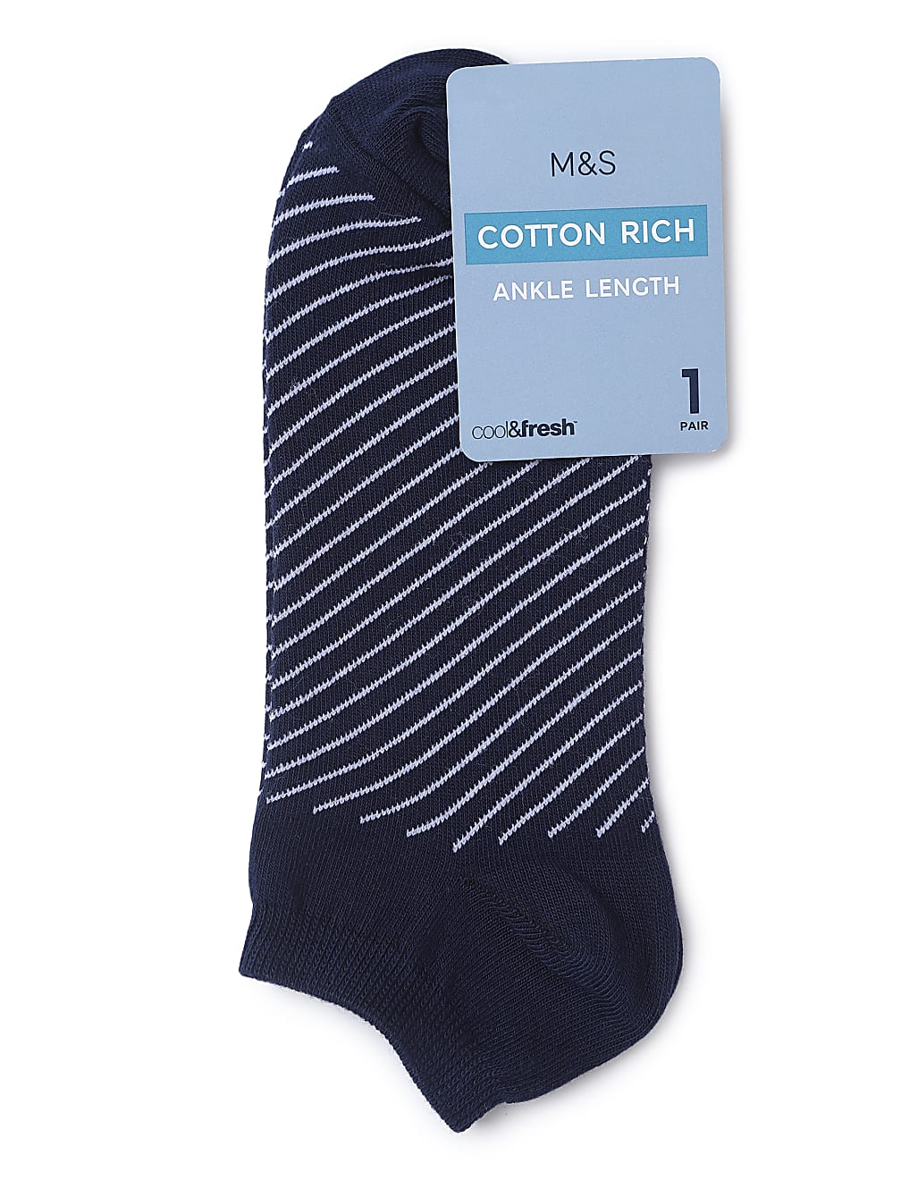 Cotton Mix Stripes Skinny Fit Socks