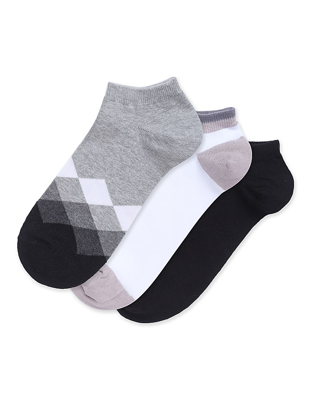3 Pair Cotton Mix Skinny Fit Socks