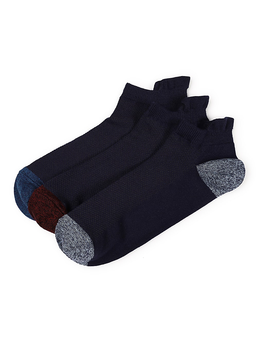 3 Pairs of Cotton Mix Textured Socks