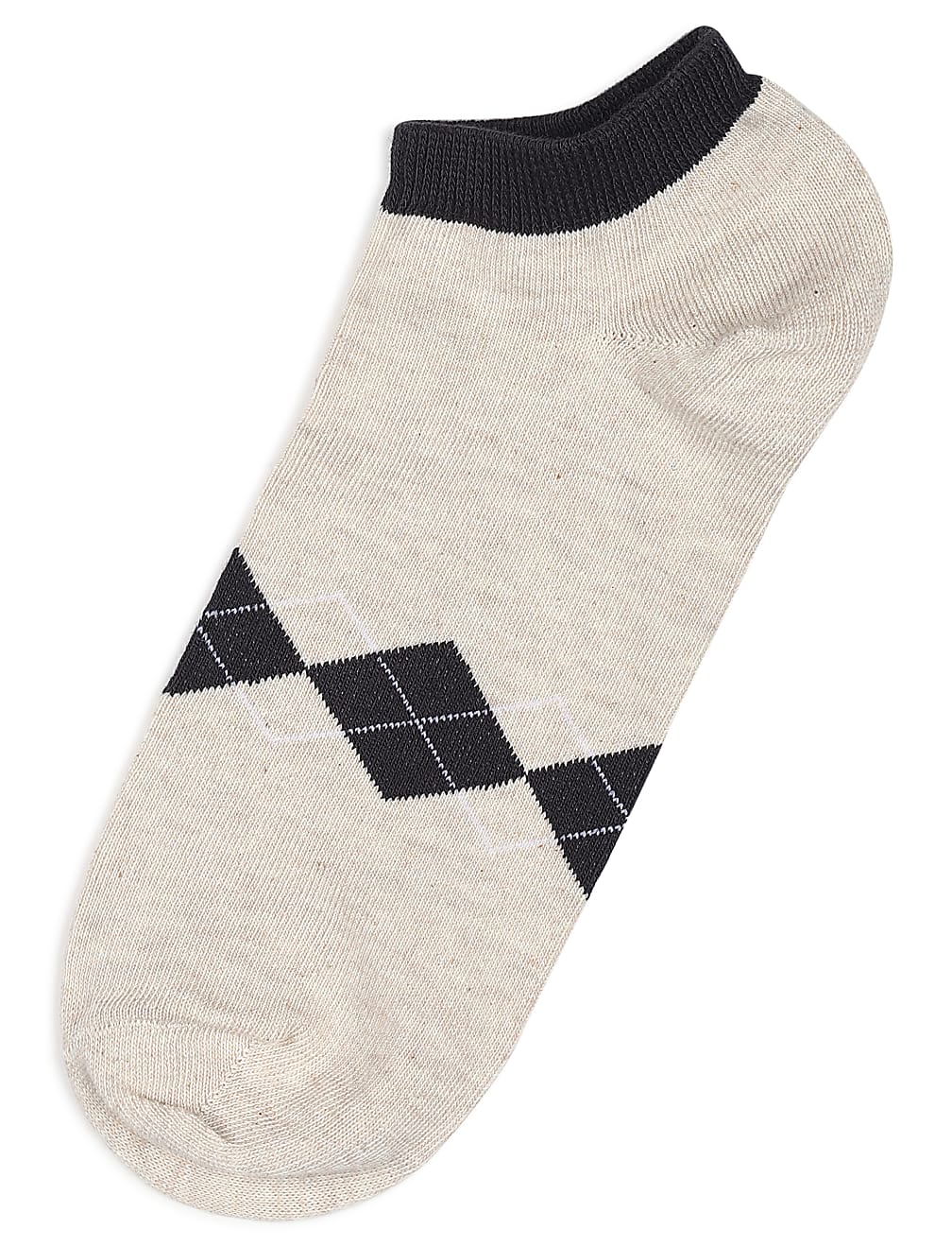 3 Pair of Cotton Mix Argyle Print Socks