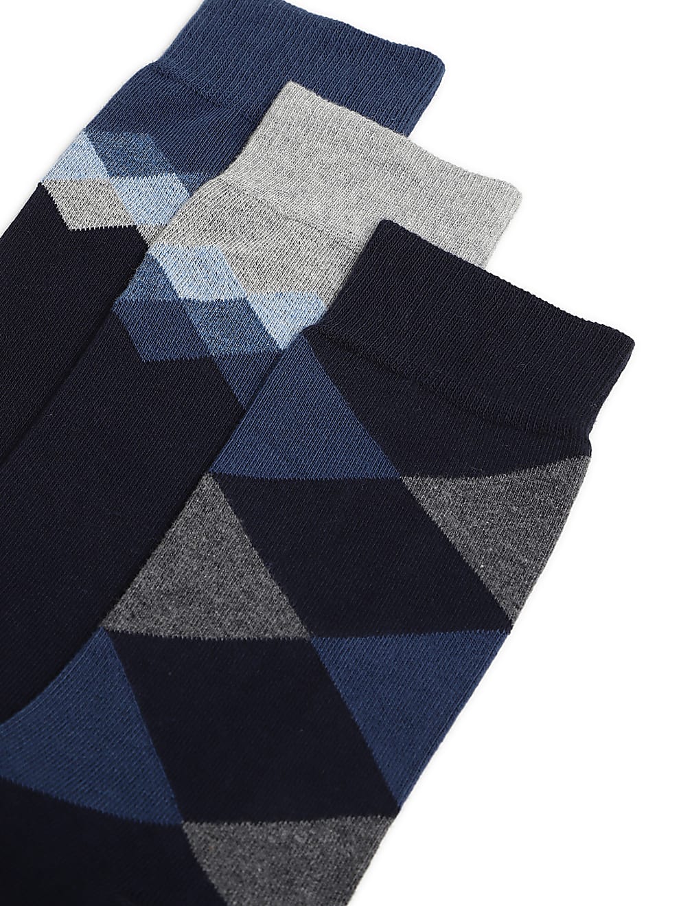 3pk Chevron Ankle Length Socks