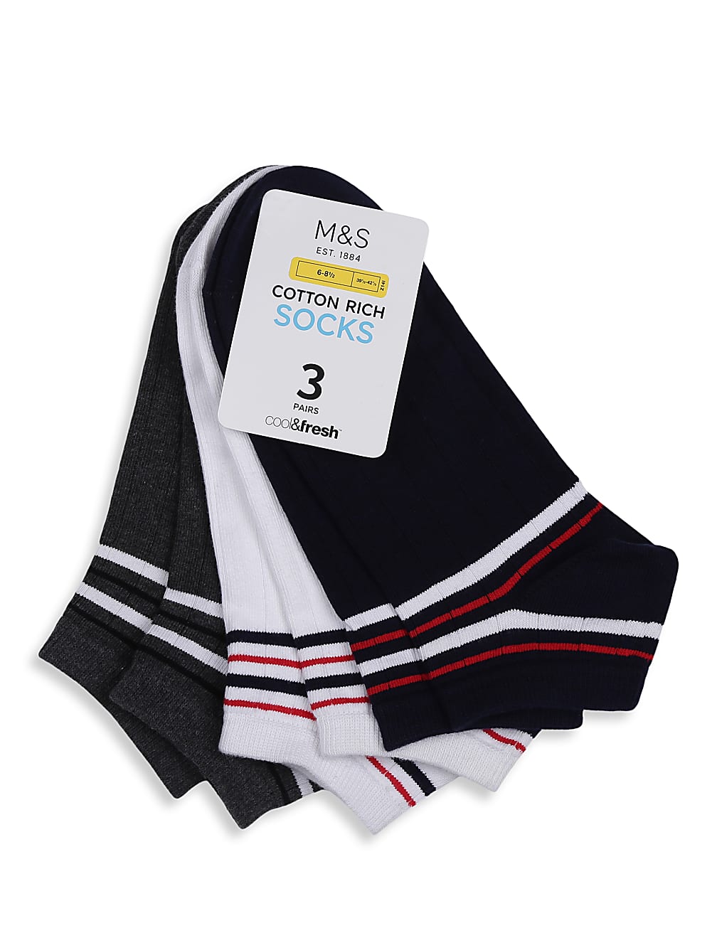 3Pk Athleisure  Ankle Socks