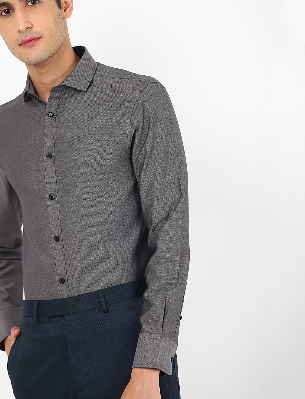 Limited Herringbone Dobby Shirt