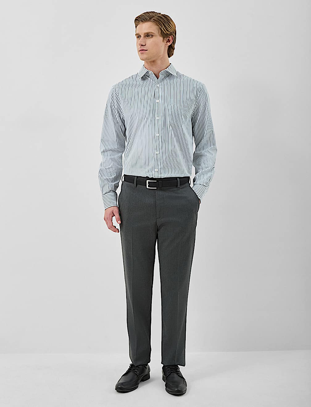 Full Sleeve Regular Fit Shirts, Pack Of 2