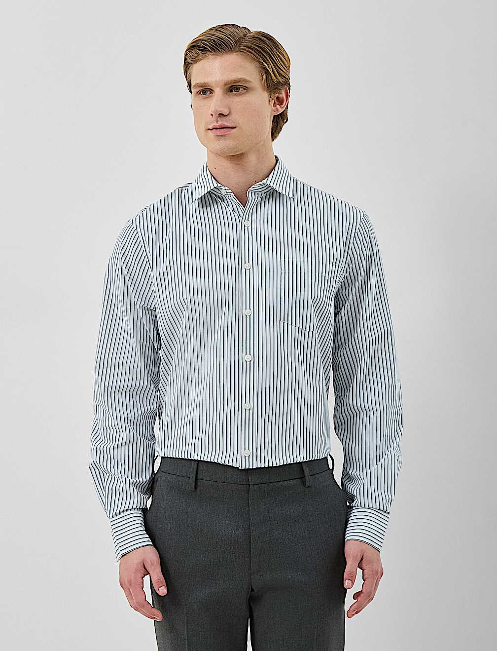 Full Sleeve Regular Fit Shirts, Pack Of 2