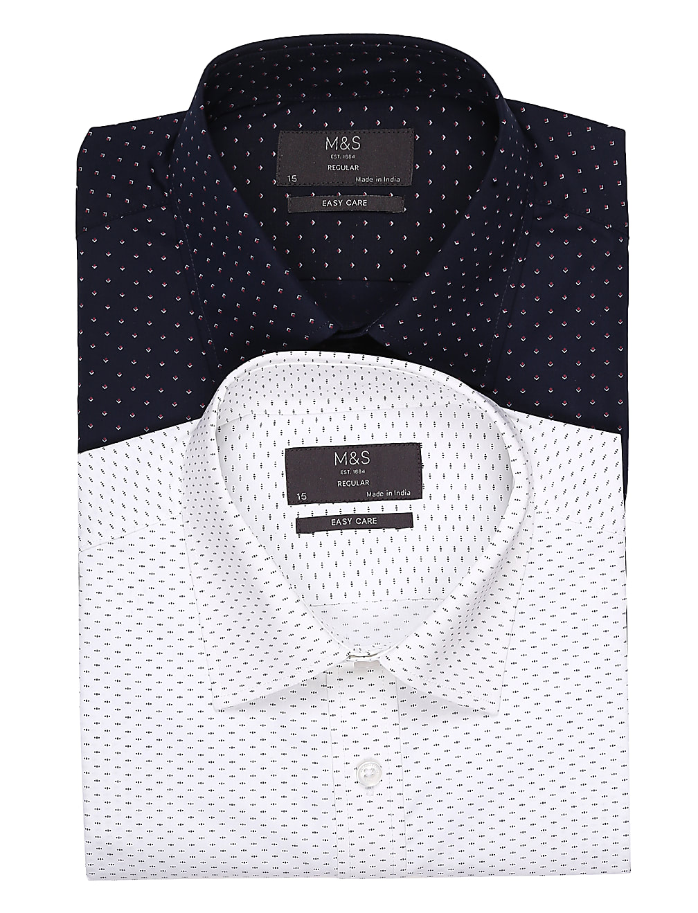 Easycare 2Pk Micro Print Shirt