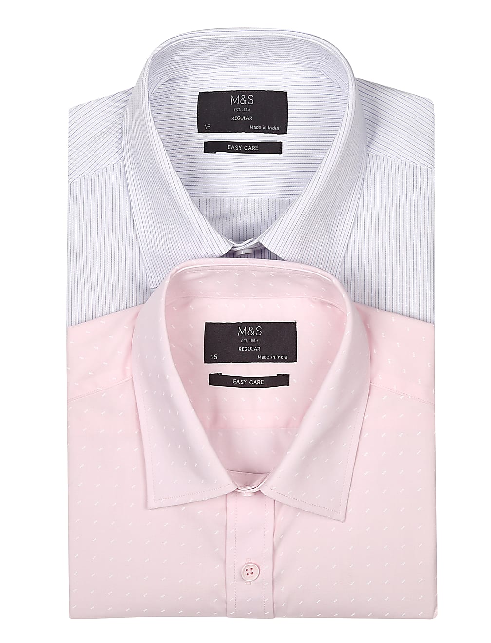 Easycare 2Pk Micro Print Shirt
