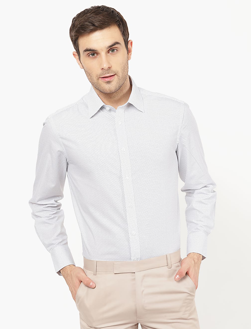 Easycare 3Pk Micro Print Shirt