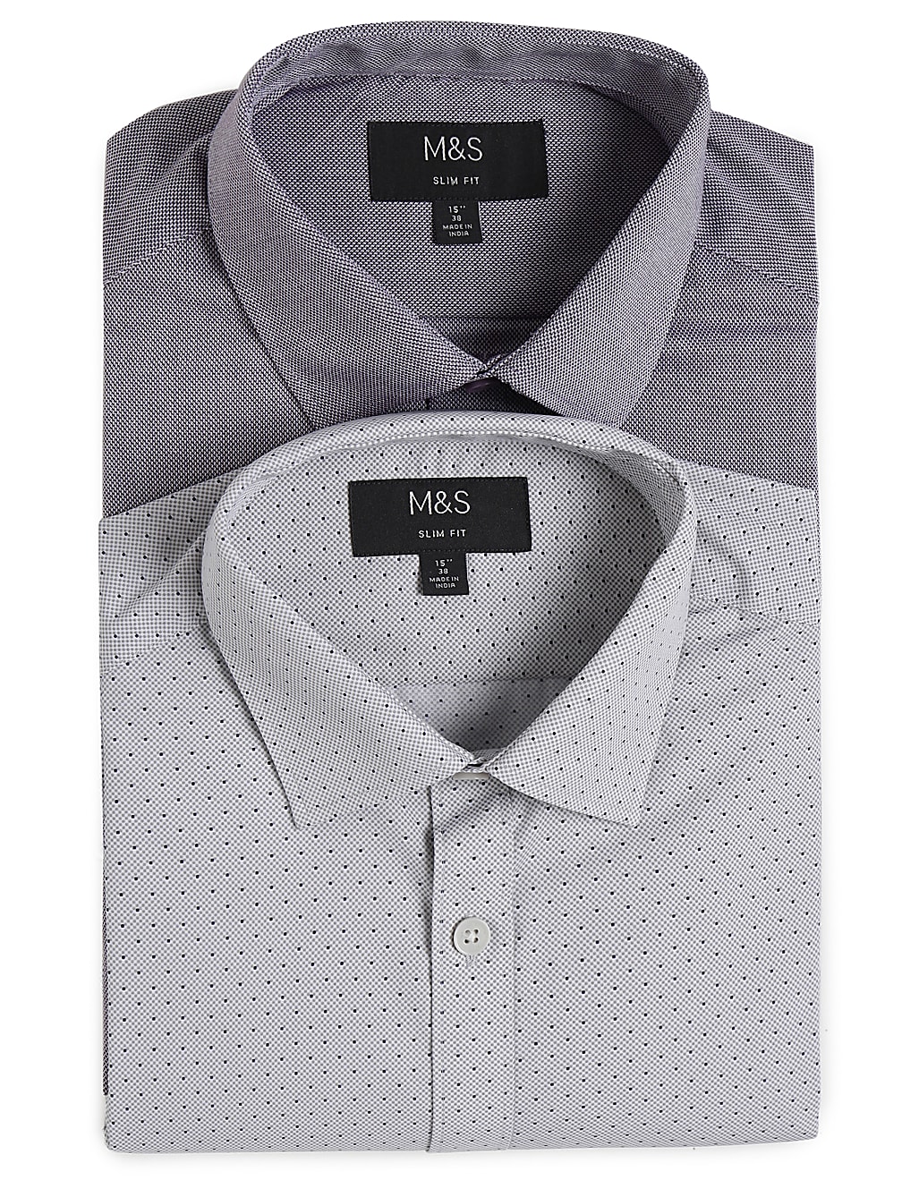 2PK Easy To Iron  Design Shirt