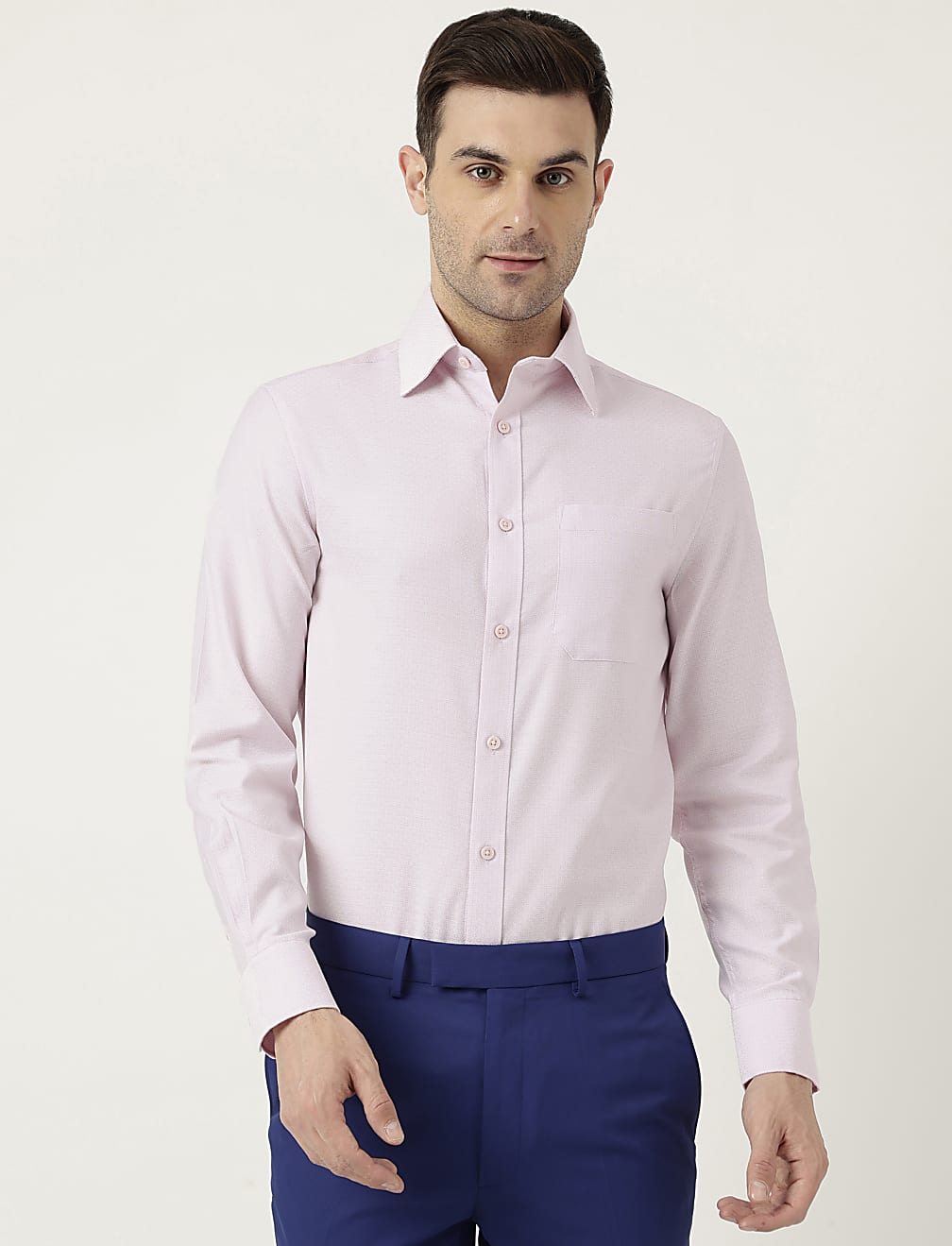 Pure Cotton Slim Fit Checked Shirt