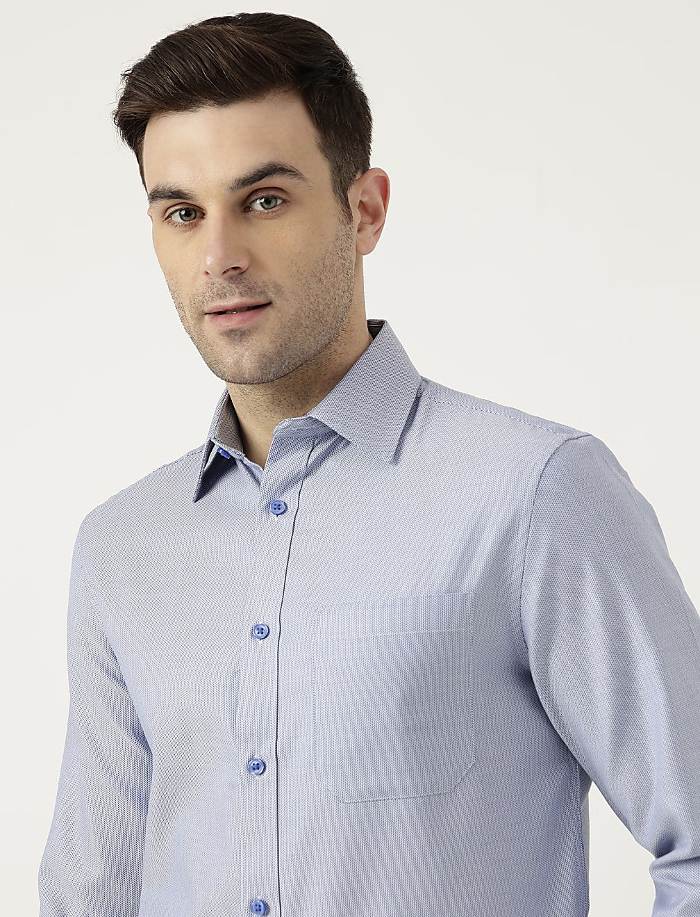 Pure Cotton Slim Fit Striped Shirt