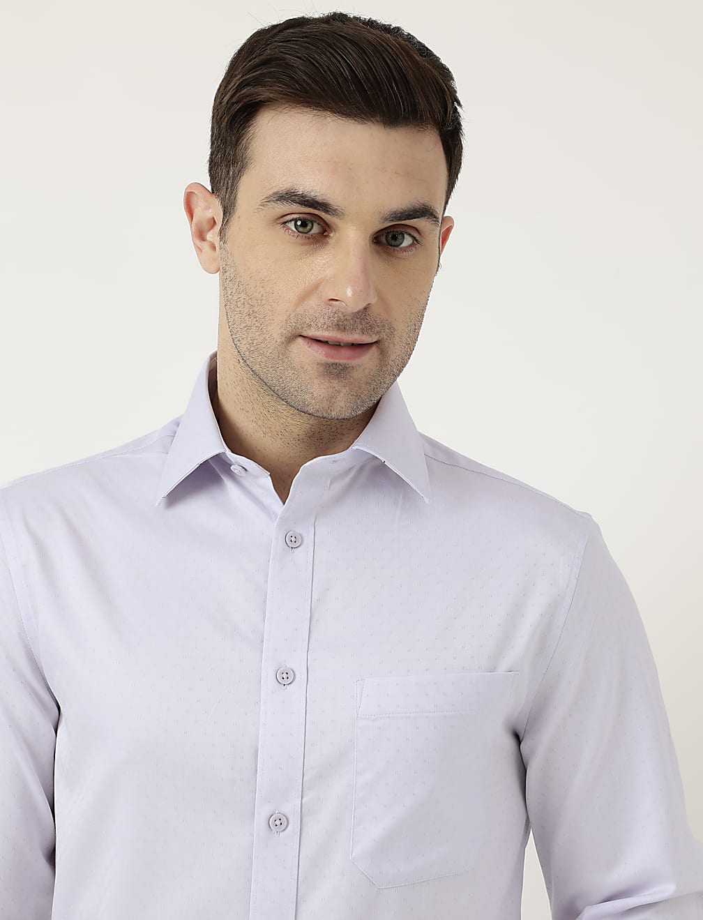 Pure Cotton Slim Fit Textured Shirt