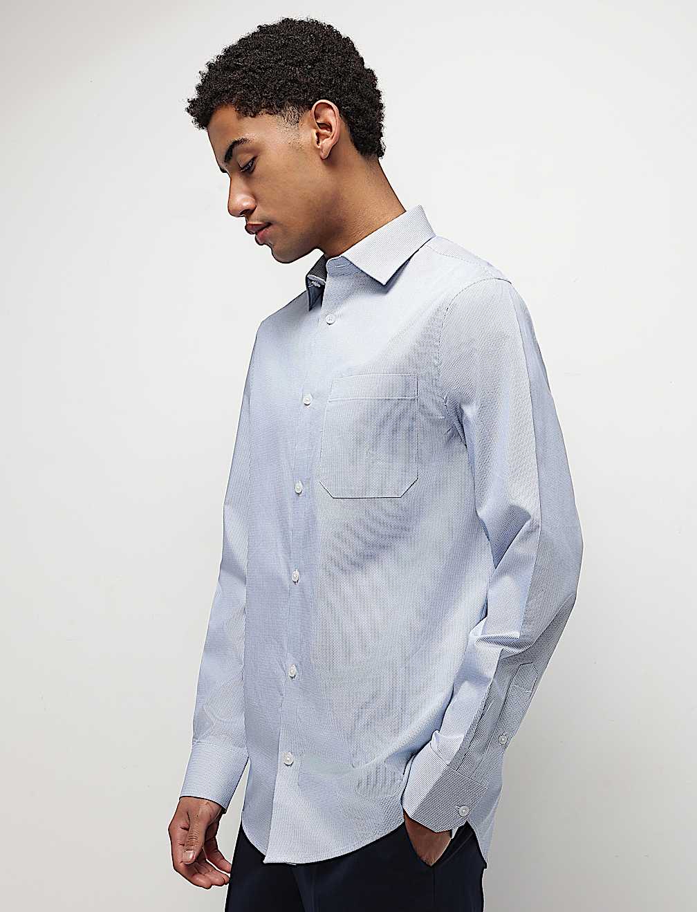 Pure Cotton Textured Full Sleeves Shirt