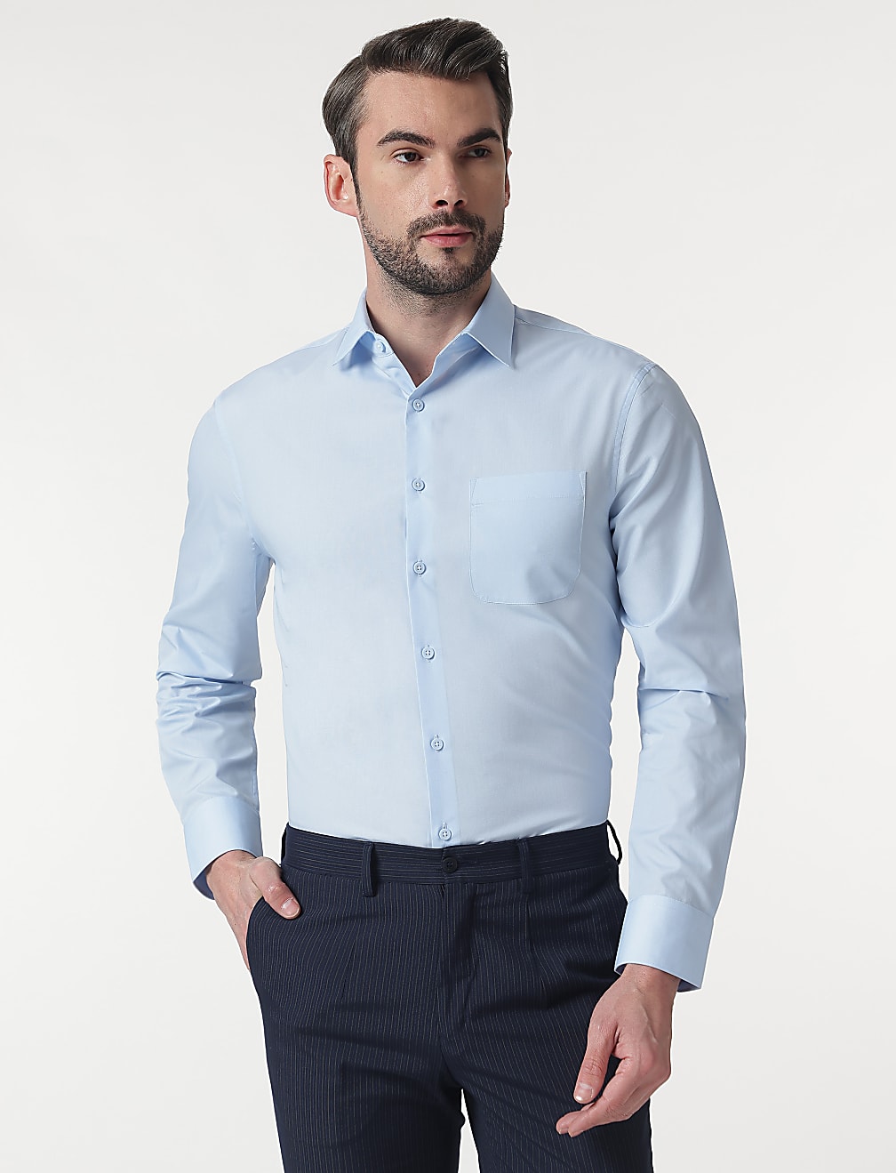 3pk Spread Collar Full Sleeves Shirt