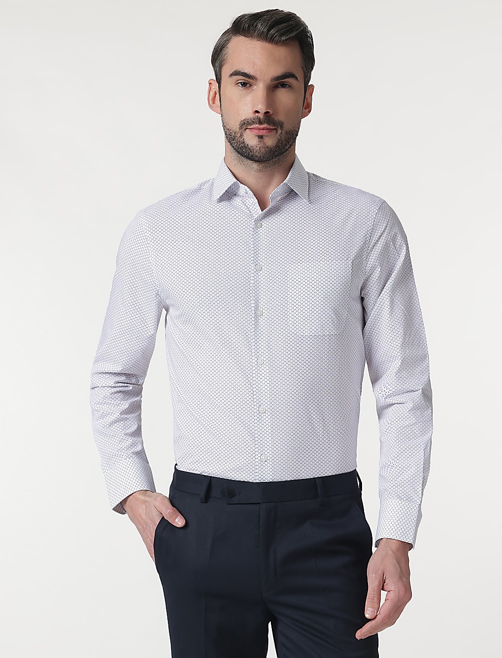 3pk Spread Collar Full Sleeves Shirt