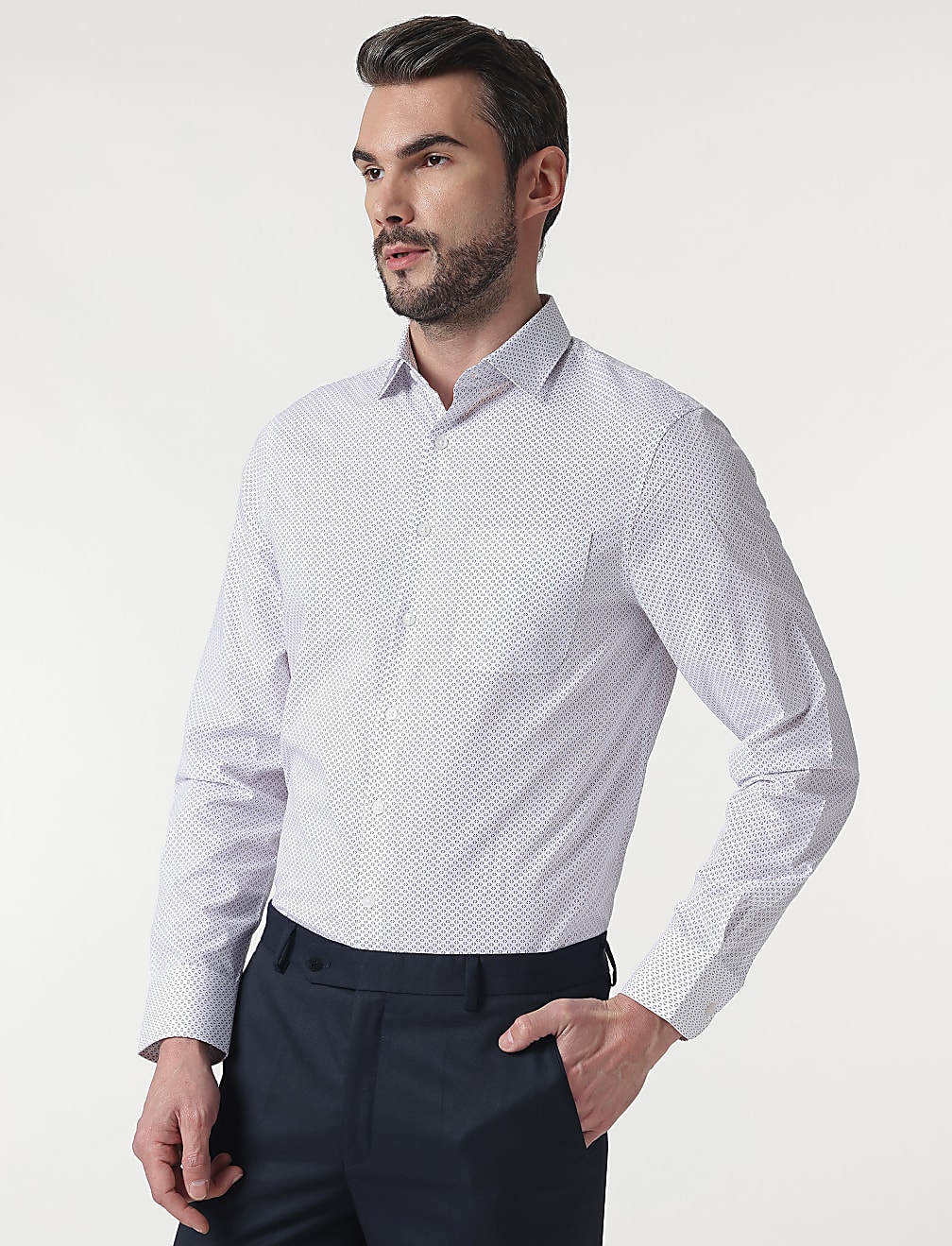 3pk Spread Collar Full Sleeves Shirt