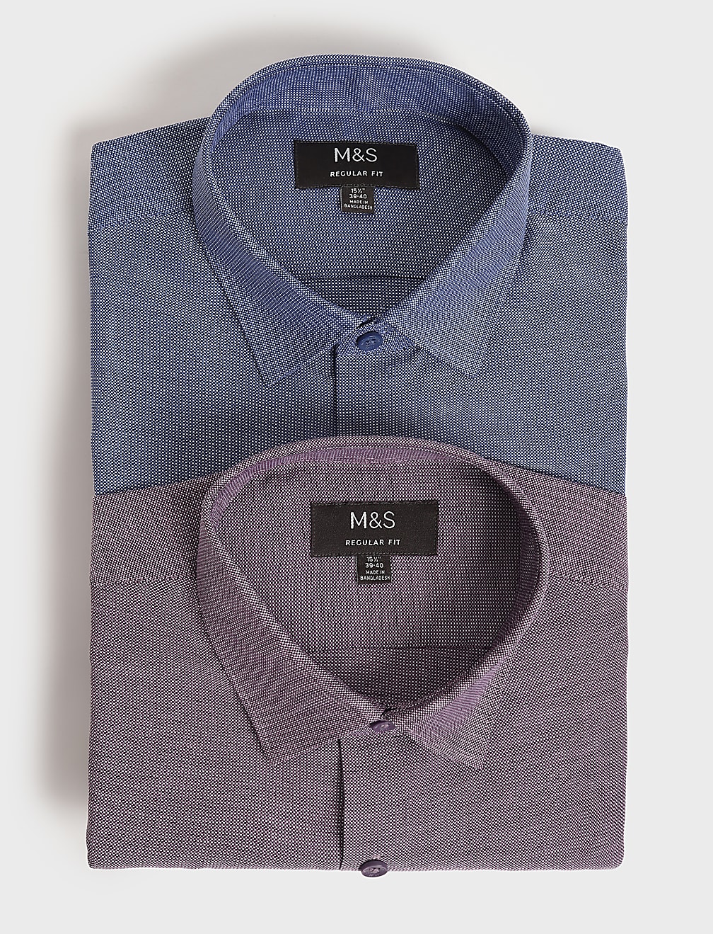 2pk Self Design Full Sleeves Shirt