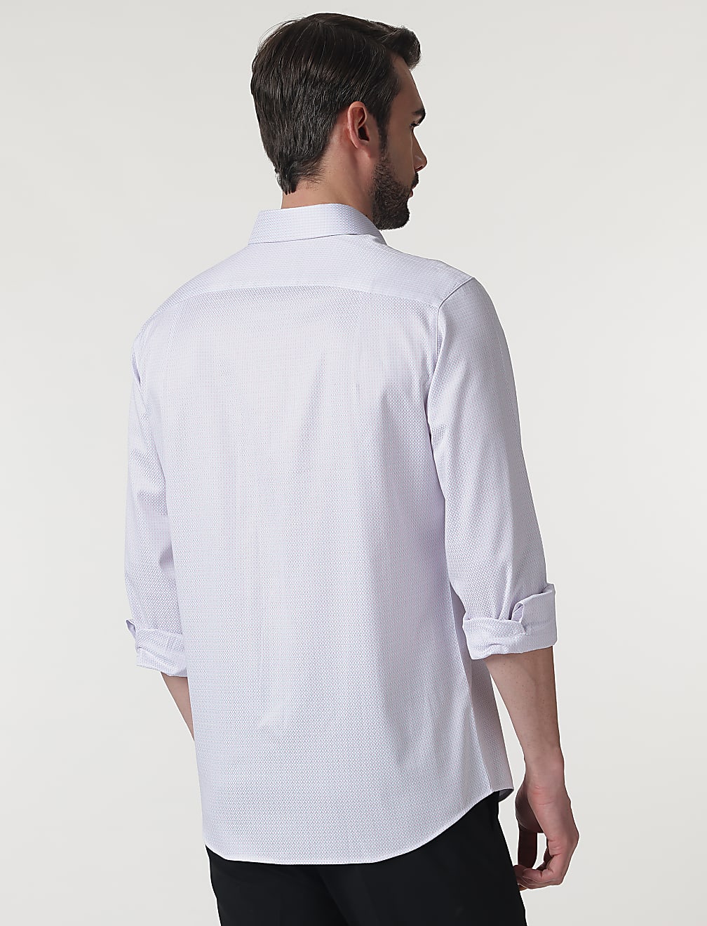 Pure Cotton Self Design Full Sleeves Shirt