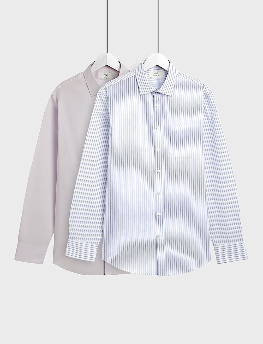 2pk Easy Iron Collared Shirts