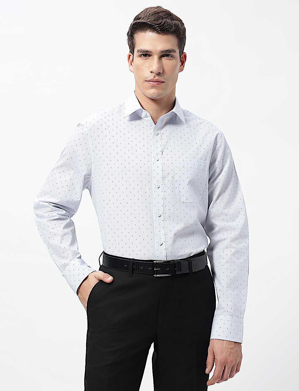 3pk Easy Iron Spread Collar Shirts