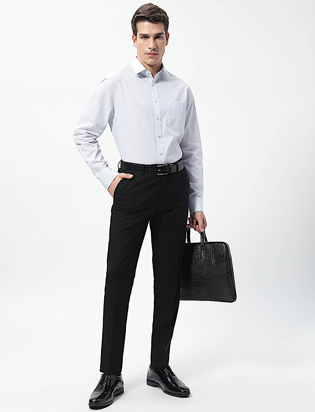 3pk Easy Iron Spread Collar Shirts