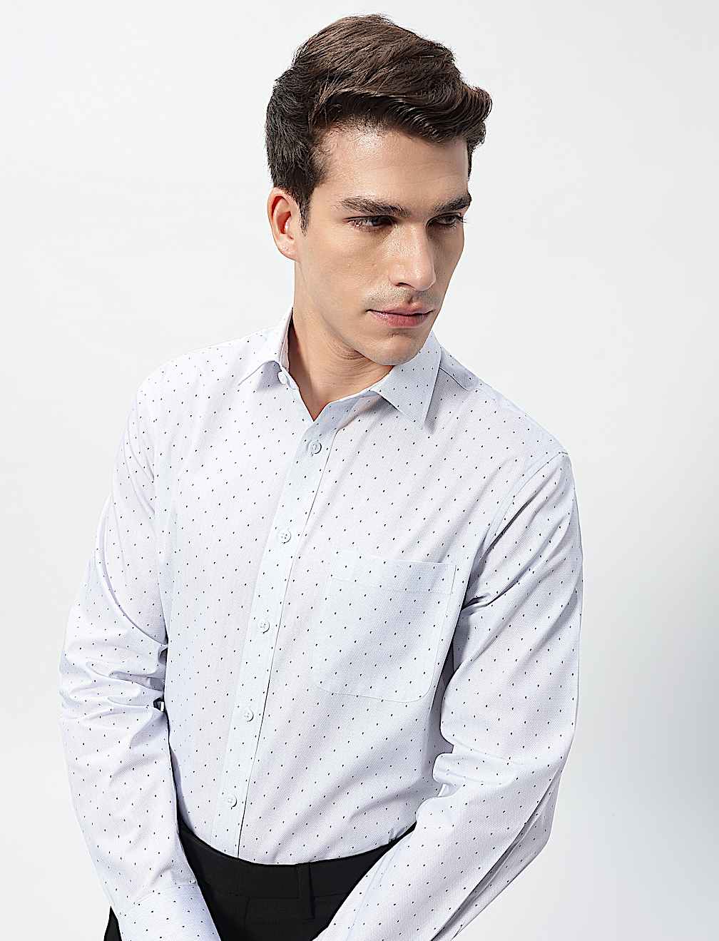 3pk Easy Iron Spread Collar Shirts