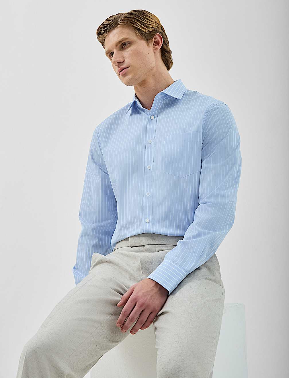 Pack Of 3 Print, Solid & Stripe Shirts